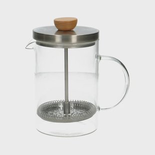 French press, roestvrijstaal, thee/koffie, 600 ml