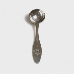 Maatlepel voor&eacute;&eacute;n pot thee of 3 tot 4 kopjes, roestvrij staal