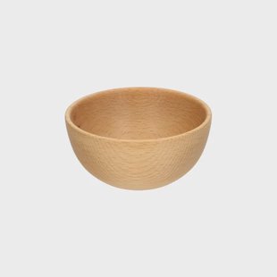 Kom, beukenhout,&Oslash; 12 x 5,5 cm
