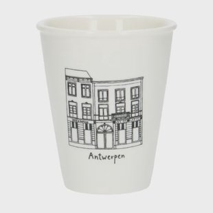 Gevel mok, Antwerpen Wapper, porselein, 200 ml