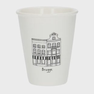 Gevel mok, Brugge, porselein, 200 ml