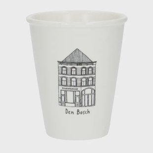 Gevel mok, Den Bosch, porselein, 200 ml