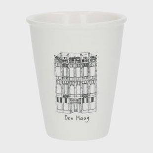 Gevel mok, Den Haag, porselein, 200 ml