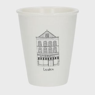 Gevel mok, Leiden, porselein, 200 ml