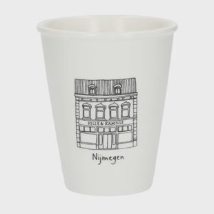 Gevel mok, Nijmegen, porselein, 200 ml