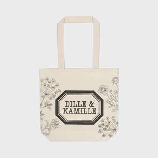 Canvas tas, Dille&amp;Kamille, gerecycled katoen, limited edition, klein, 30 x 36 x 10 cm