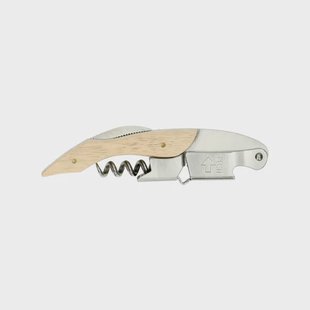 Kelnermes, rubberhout, rvs