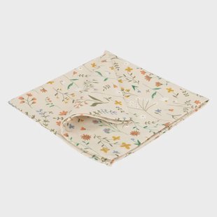 Servet, GOTS bio-katoen, veldbloemen, 40 x 40 cm