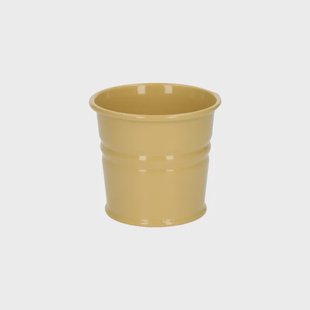 Bloempot, zink, zandkleur,&Oslash; 7 cm