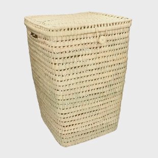 Wasmand, palmblad, vierkant