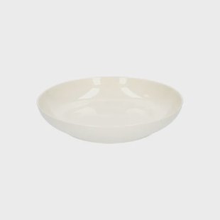 Diepbord, organisch, porselein, wit,&Oslash; 23 cm