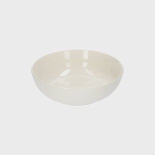 Schaal, organisch, porselein, wit,&Oslash; 22 cm x 7 cm