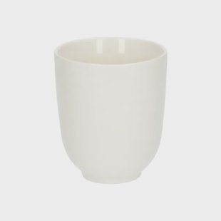 Beker, organisch, porselein, wit,&Oslash; 8 cm