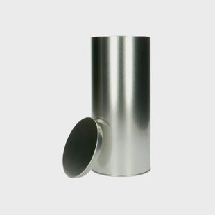 Blik voor beschuit, tin, luchtdicht, 10,8 cm x 24 cm