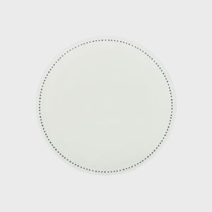 Ontbijtbord met blauwe stip, organisch, porselein,&Oslash; 20 cm