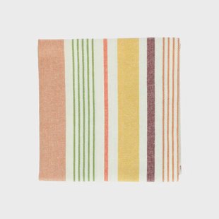 Theedoek, bio-katoen, meerkleurig gestreept, 50 x 70 cm