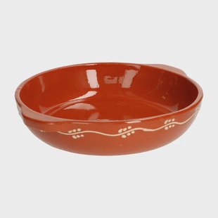 Ovenschaal met takjesslinger, terracotta,&Oslash; 21 cm