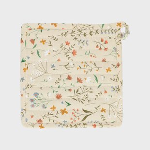 Pannenlap, GOTS bio-katoen, veldbloemen