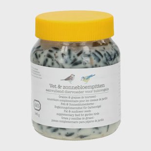 Zonnebloempasta voor vogels, pot 340 gram
