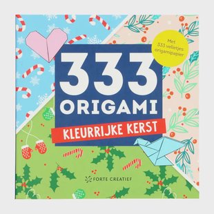 333 vellen origami papier, kleurrijke kerst