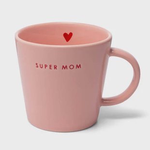Vondels theemok SUPER MOM pink (350 ml)
