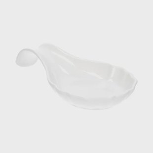 Pollepelhouder, porselein, schulprand