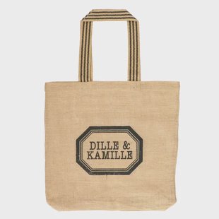 Tas, Dille&amp;Kamille, jute met hengsel, 44 x 8 x 44 cm