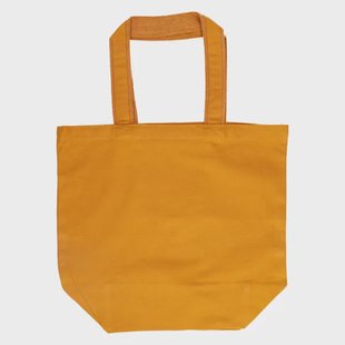 Shopper, bio-katoen, honinggeel, 45 x 37 x 19 cm
