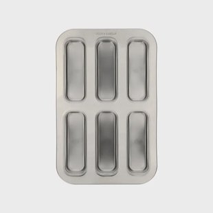 Bakvorm reepjes, gerecycled rvs, PFAS-vrij, 6 stuks