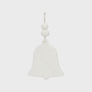 Hanger kerstbel, porselein