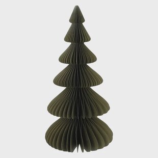 Kerstboom uitvouwbaar, papier, groot, mosgroen, 30 cm