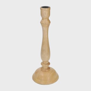 Kandelaar, mangohout, hoog, 29,5 cm