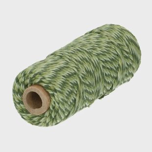 Koord, 100% natuurlijk jute, groen, 25 m