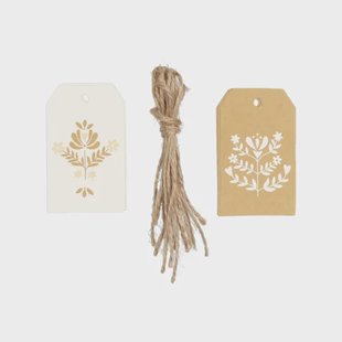 Cadeaulabels, decoratief, papier, 10 stuks