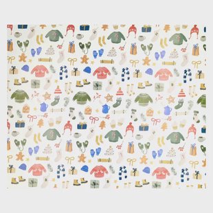 Inpakpapier, winter accessoires, 70 x 250 cm