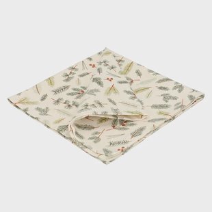 Servet, GOTS bio-katoen, kerstgroen, 40 x 40 cm