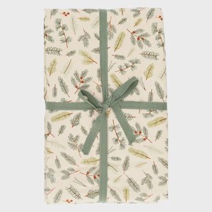 Tafelkleed, GOTS bio-katoen, kerstgroen, 145 x 300 cm