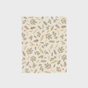 Cadeauzakje, GOTS bio-katoen, kerstgroen, 24 x 29 cm