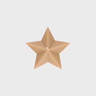 Vormkaars, ster klein, oker,&Oslash;10 X 5,3 cm