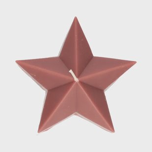 Vormkaars, ster groot, roodbruin,&Oslash;12 X 6,3 cm