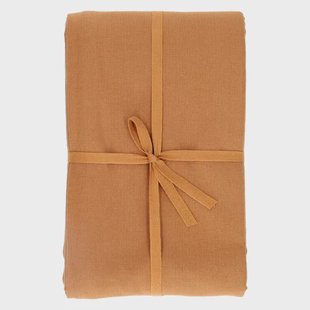 Tafelkleed, GOTS bio-katoen, amandelbruin, 140 x 180 cm