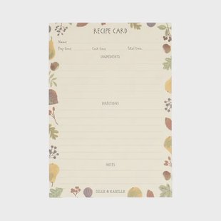 Receptenplanner, papier, perenoogst, A5