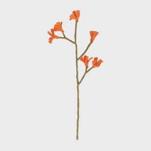 tak kangoeroepootje, vilt, oranje, ca. 37 cm