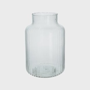 Vaas, gerecycled glas, transparant,&Oslash;17 cm