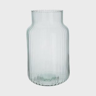 Vaas, gerecycled glas, transparant,&Oslash;19 cm