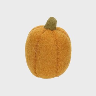 Pompoen, vilt, geel, ca. 10 cm