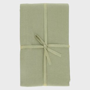 Tafelkleed, GOTS bio-katoen, mosgroen, 145 x 300 cm