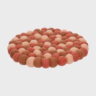 Onderzetter rond, vilt, roze,&Oslash; 21 cm