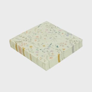 Servetten, papier, veldbloemen, 33 x 33 cm, 20 stuks