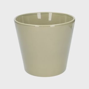 Bloempot, aardewerk, zachtgroen,&Oslash; 17,5 cm